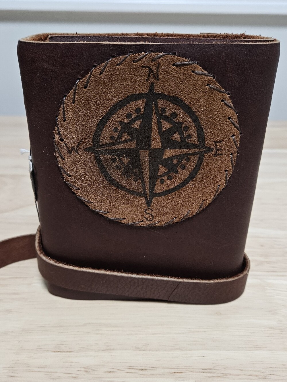 Wayfaring Goods Leather Journal Notebook Nautical Compass Design Gift Travel